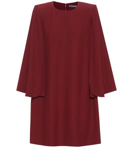 Alexander Mcqueen Slit-sleeved Crêpe Minidress