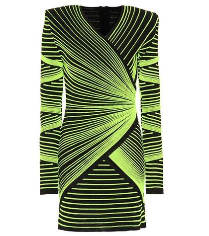 Alexandre Vauthier Striped Stretch Minidress