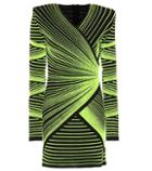 Alexandre Vauthier Striped Stretch Minidress
