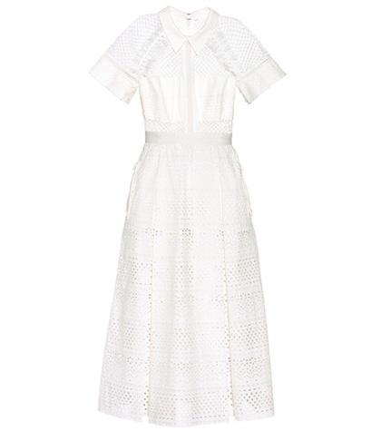 Self-portrait Raglan Detail Midi Dress
