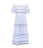 Live The Process Off-the-shoulder Cotton-blend Dress