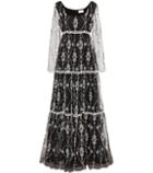Marni Deborah Embroidered Silk Maxi Dress