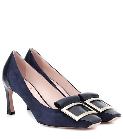 Roger Vivier Trompette 70 Suede Pumps