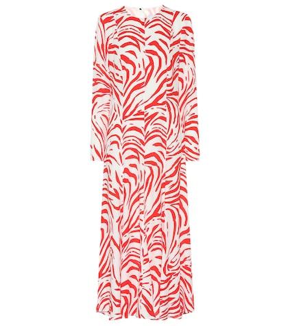 Msgm Printed Midi Dress
