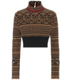 Fendi Cropped Wool-blend Sweater