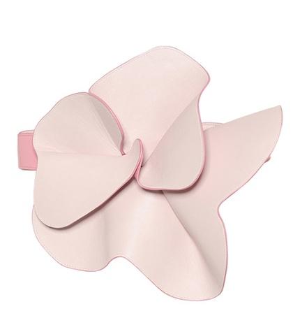 Delpozo Leather Flower Belt