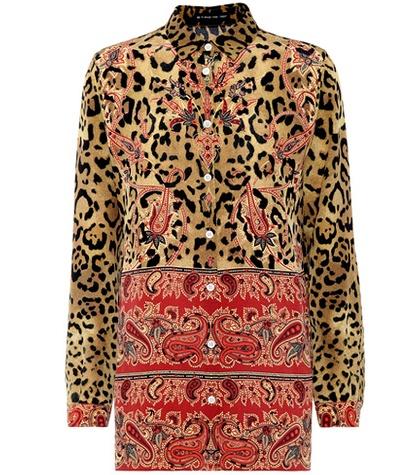 Etro Leopard-printed Silk Shirt