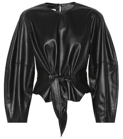 Nanushka Corsa Faux Leather Top