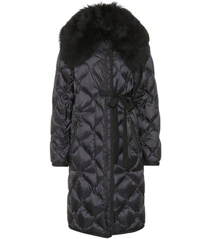 Moncler Ceanothu Fur-trimmed Down Coat