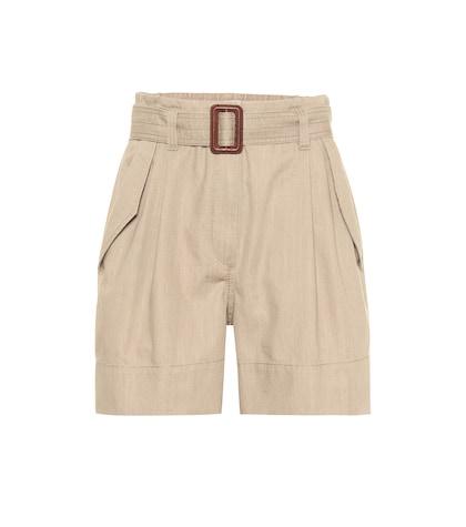 Brunello Cucinelli High-rise Cotton Shorts