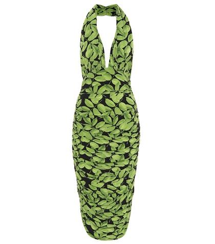 Norma Kamali Halter Stretch Jersey Dress