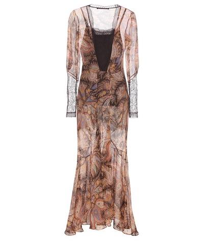Etro Lace-trimmed Silk Dress