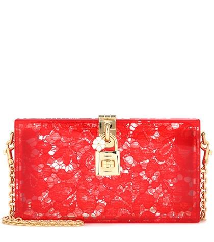 Dolce & Gabbana Dolce Box Lace Clutch