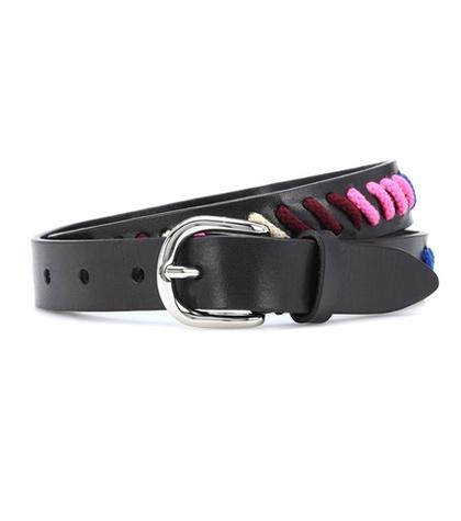 Isabel Marant Zitty Whipstitch Leather Belt