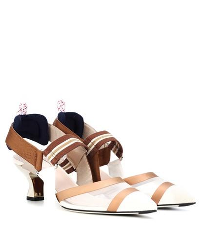 Fendi Colibri Slingback Pumps