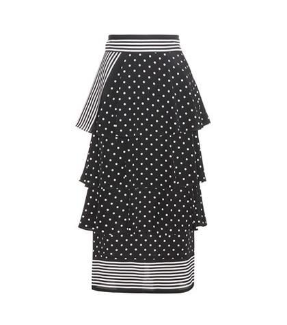 Stella Mccartney India Printed Silk Skirt