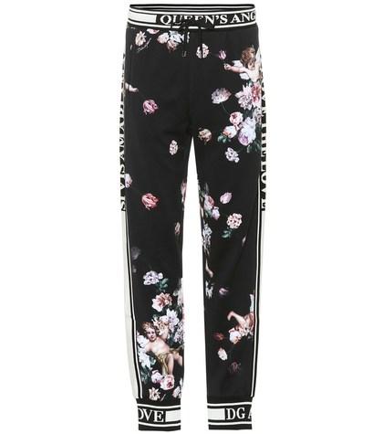 Dolce & Gabbana Printed Cotton Track Pants