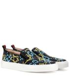 Gucci Guccighost Printed Leather Slip-on Sneakers