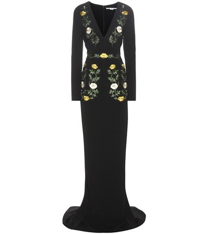 Stella Mccartney Embroidered Crêpe Gown