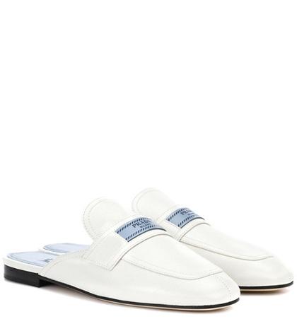 Prada Leather Slippers
