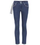 Miu Miu Embellished Cropped Skinny Jeans