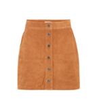 Frame Snap Suede Miniskirt