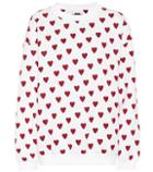Burberry Heart Print Cotton-blend Sweatshirt