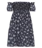 Miu Miu Printed Ramie Minidress