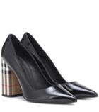 Burberry Vintage Check And Leather Pumps