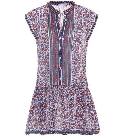 Fendi Honey Printed Cotton Minidress