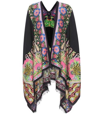 Etro Printed Wool-blend Poncho