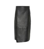 Vince Asymmetric Leather Skirt