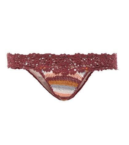 Anna Kosturova Marsala Cotton Bikini Bottoms