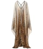 Saint Laurent Printed Silk Caftan