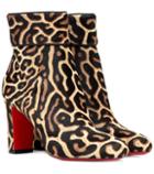 Christian Louboutin Moulamax 85 Calfhair Ankle Boots