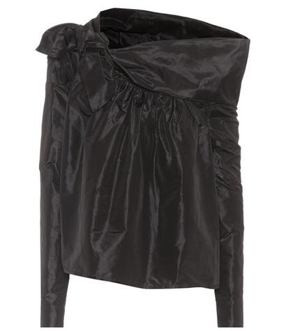 Isa Arfen Asymmetric Silk Top