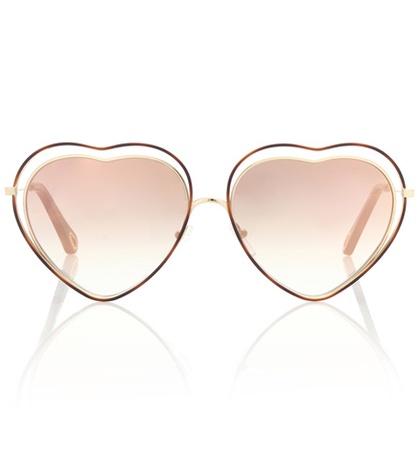 Roger Vivier Poppy Heart-shaped Sunglasses