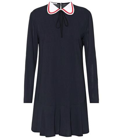 Miu Miu Long-sleeved Mini Dress