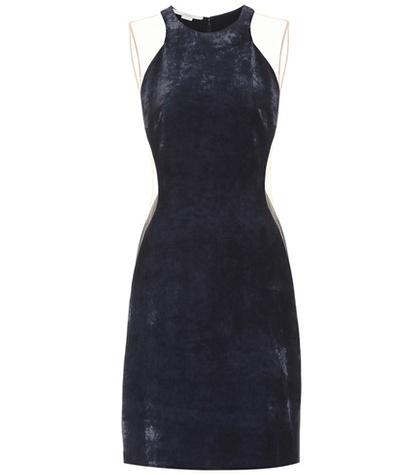 Stella Mccartney Eliana Velvet And Mesh Dress