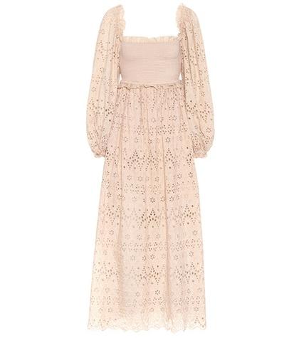 Zimmermann Bayou Embroidered Cotton Dress