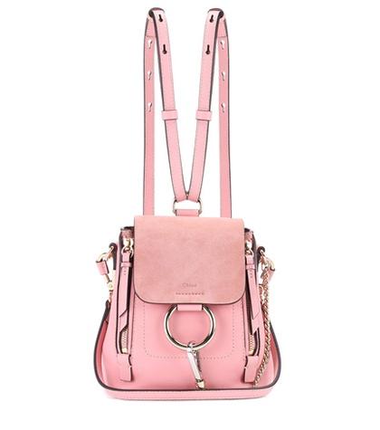 Gabriela Hearst Faye Mini Leather And Suede Backpack