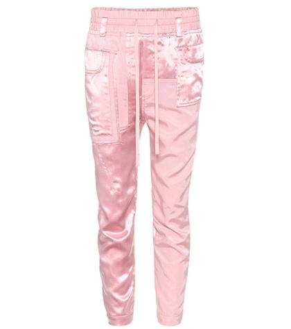 Haider Ackermann Satin Cropped Trousers