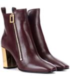 Roger Vivier Polly Zip Leather Ankle Boots