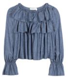 See By Chlo Cotton-blend Chambray Top