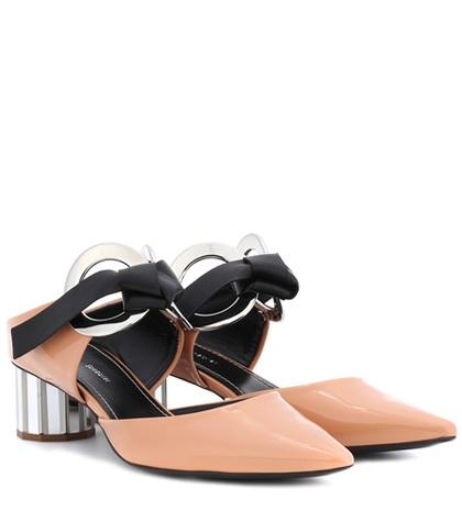 Max Mara Patent Leather Mules