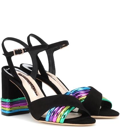 Rebecca Vallance Joy Leather And Suede Sandals