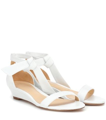Aquazzura Clarita Leather Sandals