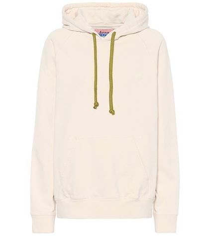 Acne Studios Blå Konst Hooded Cotton Sweatshirt