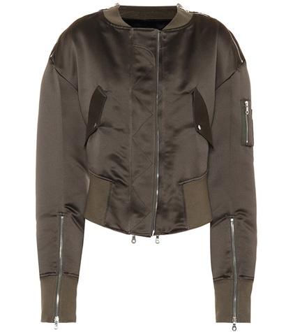 Rokh Satin Bomber Jacket