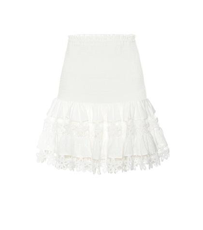 Zimmermann Primrose Daisy Cotton Miniskirt